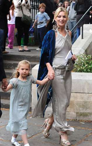 Kate Moss and her daughter